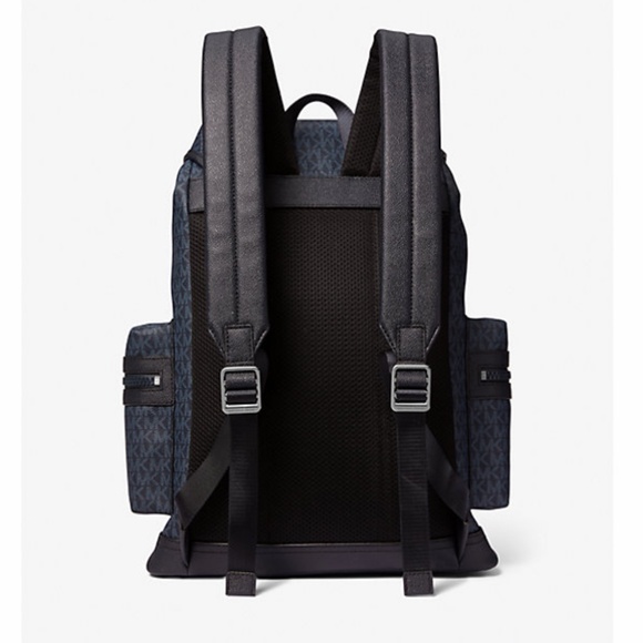 MICHAEL KORS MENS Cooper Logo Backpack In ADMRL/PLBLUE NWT - Picture 2 of 4